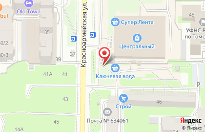 Ключевая вода в Томске на карте