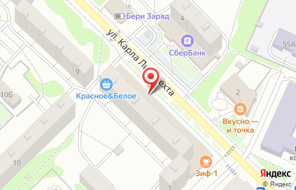 Фирменный магазин У Палыча на улице Карла Либкнехта на карте