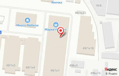 Мебельная фабрика Место есть на площади Сибиряков-Гвардейцев на карте
