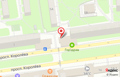 Федеральная сеть салонов красоты ЦирюльникЪ на проспекте Королёва на карте