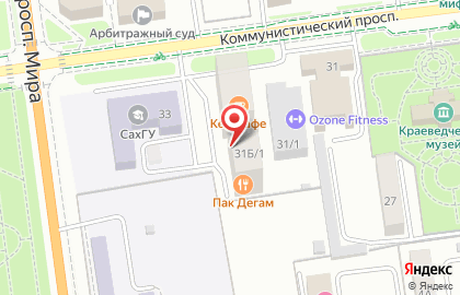 Ресторан-барбекю Пак Дэгам на Коммунистическом проспекте на карте