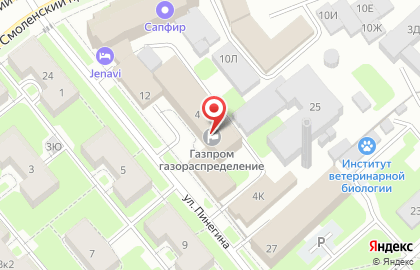 Газпром газораспределение Ленинградская область в Санкт-Петербурге на карте