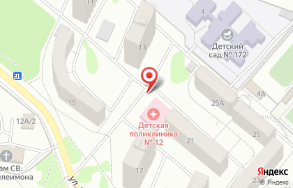 Детская поликлиника №12 на карте