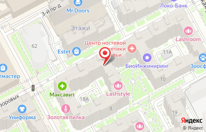 Лаборатория колористики волос на улице Невзоровых на карте