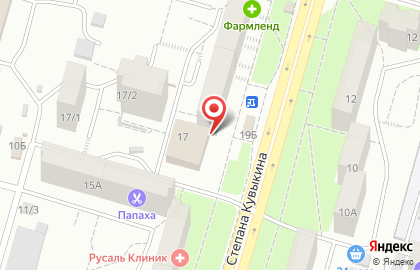 Драйв на улице Степана Кувыкина на карте