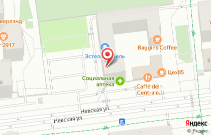 RED на Невской улице на карте