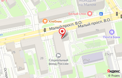Центр занятости населения Василеостровского района на карте