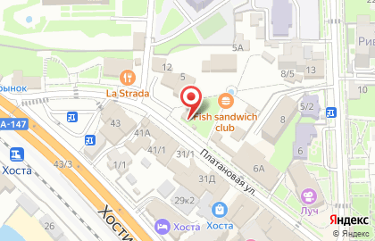 Кофейня Caffeine на Платановой улице на карте