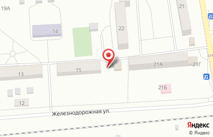 Магазин хозяйственных товаров на Железнодорожной улице на карте