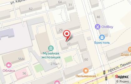 Дизайн-студия Арт-Лайн на улице Октябрьской Революции на карте