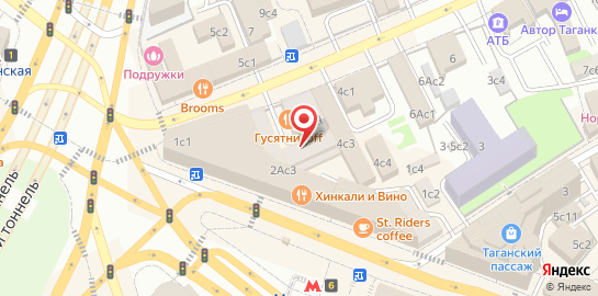 Ресторан Гусятникоff на карте