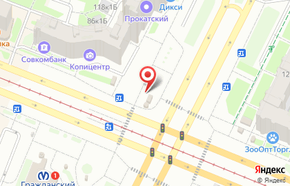 Кофейня Hochu Coffee на метро Гражданский проспект на карте