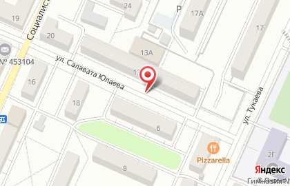 Роза на улице Салавата Юлаева на карте