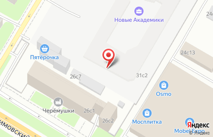 Пункт техосмотра на улице Кржижановского на карте