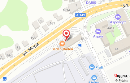 Ресторан Баден-Баден в ТЦ Универсальный на карте
