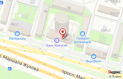 Мебельный салон Трио-Интерьер на проспекте Маршала Жукова на карте