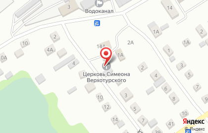 Церковь в честь Святого православного Симеона Верхотурского на карте