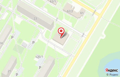 Супермаркет Магнит в 1-м квартале на карте