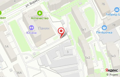 Магазин автозапчастей Трек на улице Бориса Панина на карте