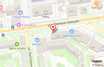 Аптека Омнифарм на Пушкинской улице на карте