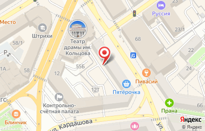 Магазин Посуда в Воронеже на карте