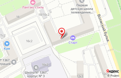 Хостел Старт в Москве на карте