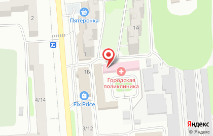 Городская поликлиника на Северной на карте