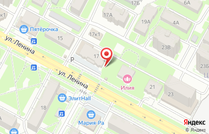 Киоск по продаже печатной продукции на улице Ленина на карте