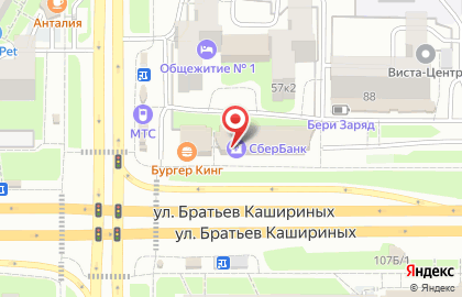 Магазин косметики и товаров для дома Улыбка Радуги на улице Братьев Кашириных на карте