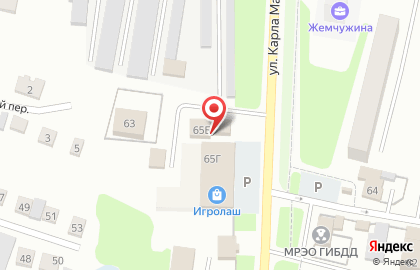 Автомойка в Пензе на карте