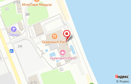 Термальный комплекс Greenwich-рark на карте