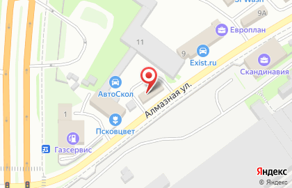 Центр детейлинга Ds_pskov на Алмазной улице на карте
