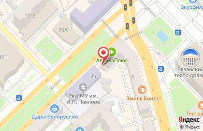 Аптека Максавит в Рязани на карте