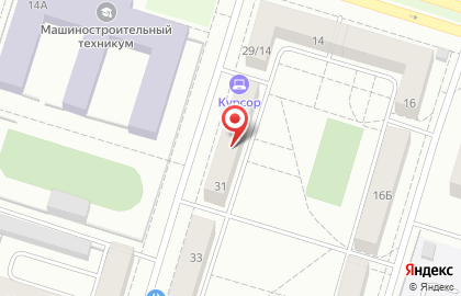 Торгово-сервисный центр Курсор на улице Орджоникидзе на карте