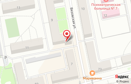 Магазин разливного пива Пивной бочонок на Вязовской улице на карте