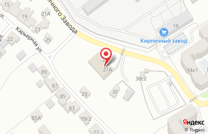 Универсам Пятёрочка на Карьерной улице на карте