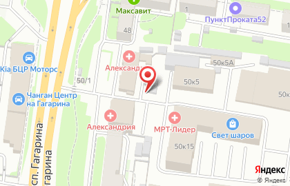 Учебный центр на проспекте Гагарина на карте
