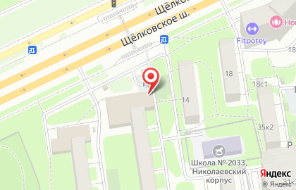 Салон оптики Мир очков в Северном Измайлово на карте