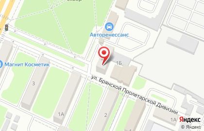 Строительная компания СтройНовация на улице Брянской Пролетарской Дивизии на карте