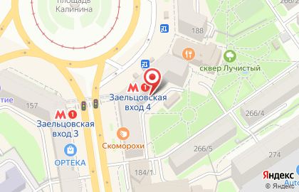 Ресторан Скоморохи в Новосибирске на карте