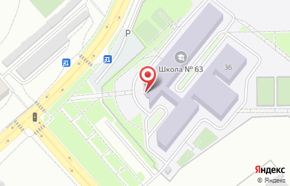 Средняя общеобразовательная школа №63 в Октябрьском районе на карте