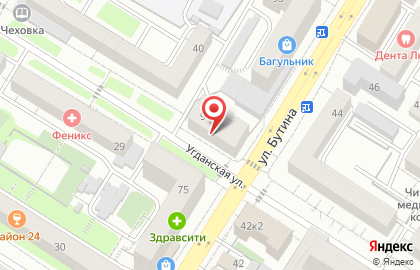 Магазин овощей и фруктов в Центральном районе на карте