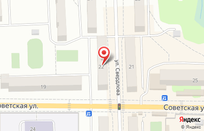 Магазин Красное&Белое на улице Свердлова на карте