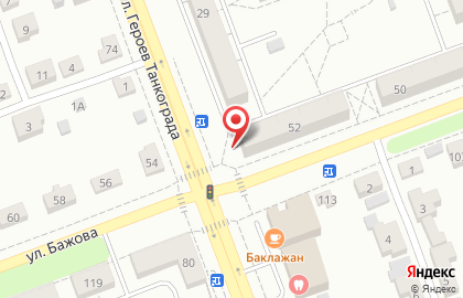 Киоск по продаже фруктов и овощей в Тракторозаводском районе на карте