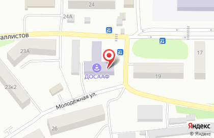 Автошкола ДОСААФ России на улице Металлистов на карте