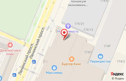 Сеть бистро и магазинов Блинчик в Железнодорожном районе на карте