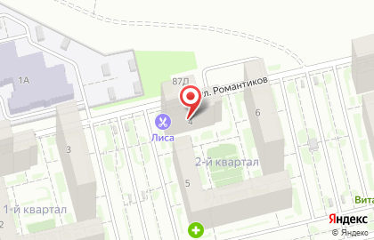 Магазин Радуга на улице Романтиков на карте