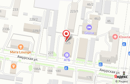 Банкомат АТБ на Амурской улице на карте