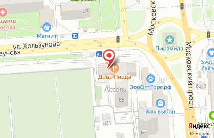 Пиццерия Додо Пицца на Московском проспекте на карте
