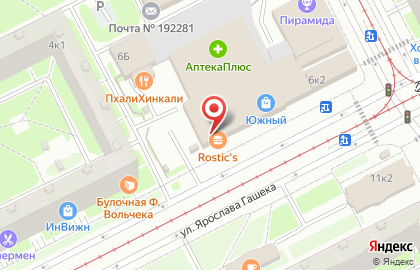 Пиццерия Додо Пицца на метро Купчино на карте